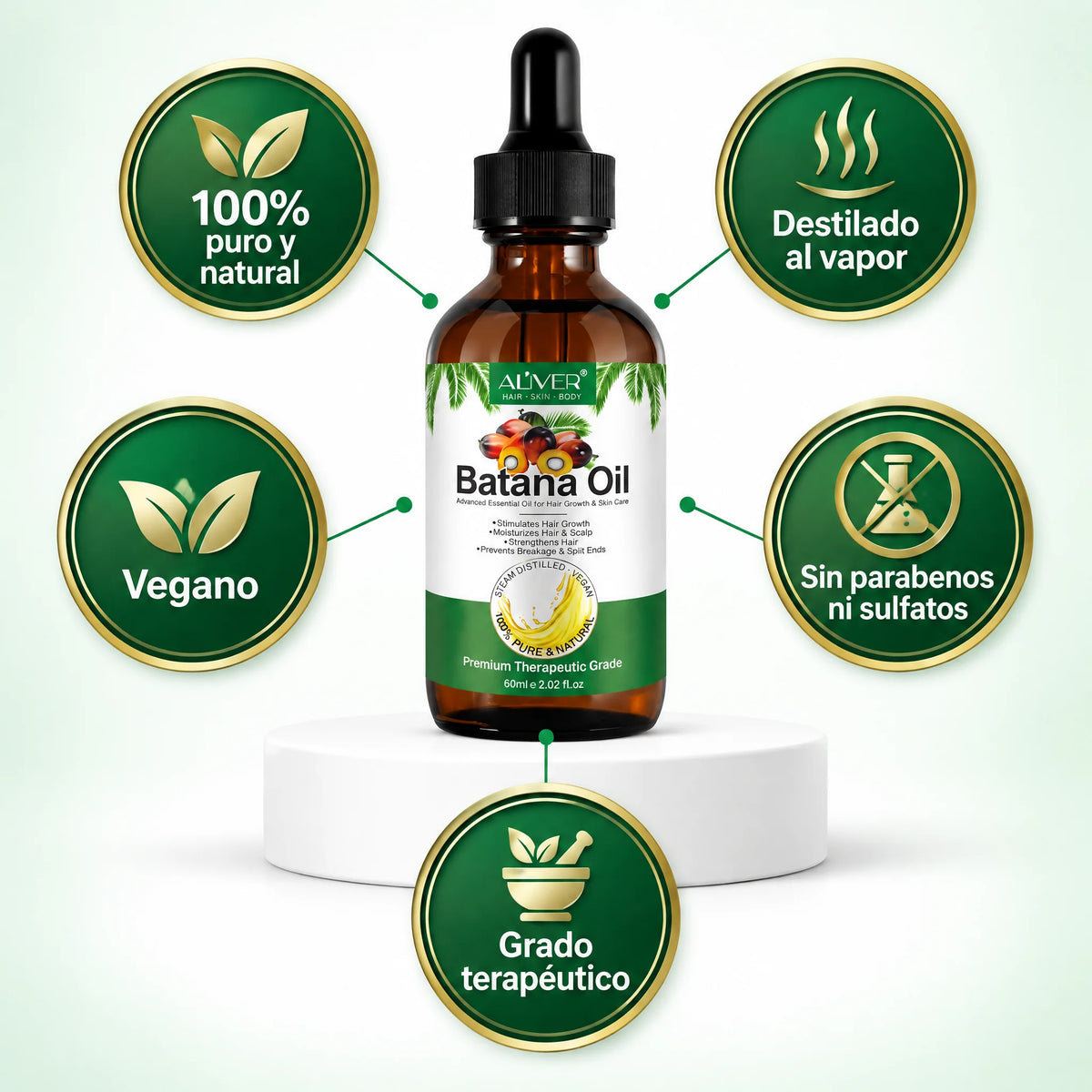 ALIVER Batana Oil (Aceite de Batana para el Cabello)