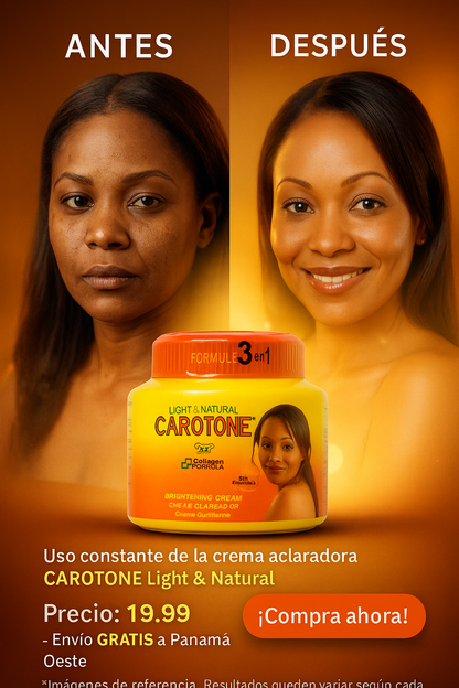Carotone - Crema Aclaradora Unificacora de Tono de Piel