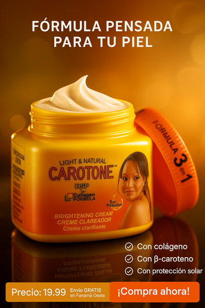 Carotone - Crema Aclaradora Unificacora de Tono de Piel