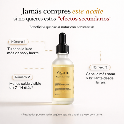 Veganic Oil - Crecimiento de Cabello