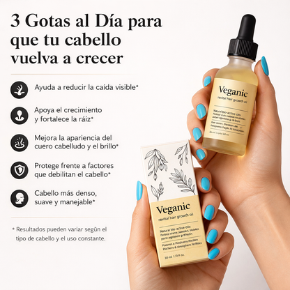Veganic Oil - Crecimiento de Cabello