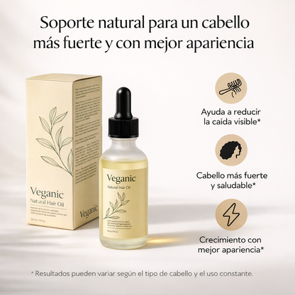 Veganic Oil - Crecimiento de Cabello