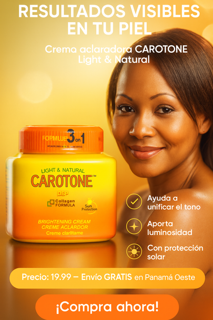 Carotone - Crema Aclaradora Unificacora de Tono de Piel
