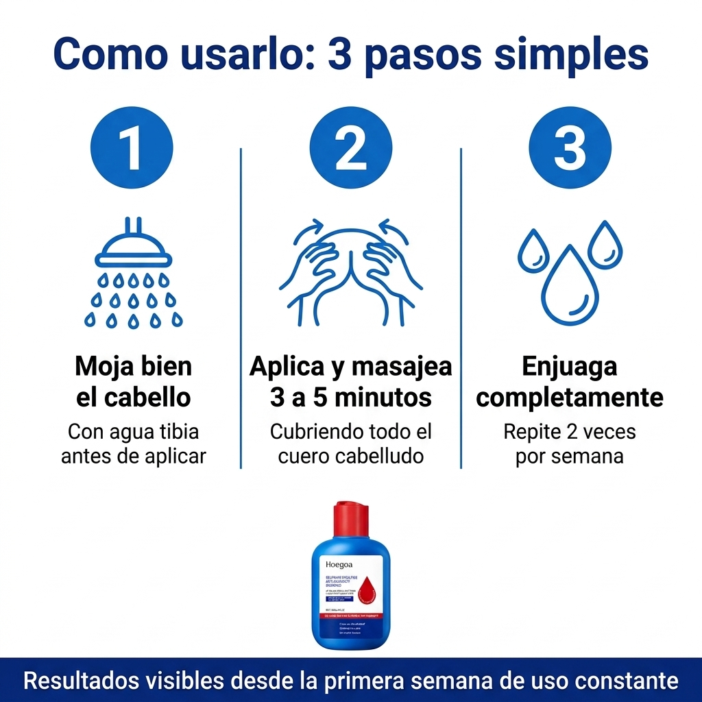 Hoegoa™ Shampoo Anticaspa de Disulfuro de Selenio