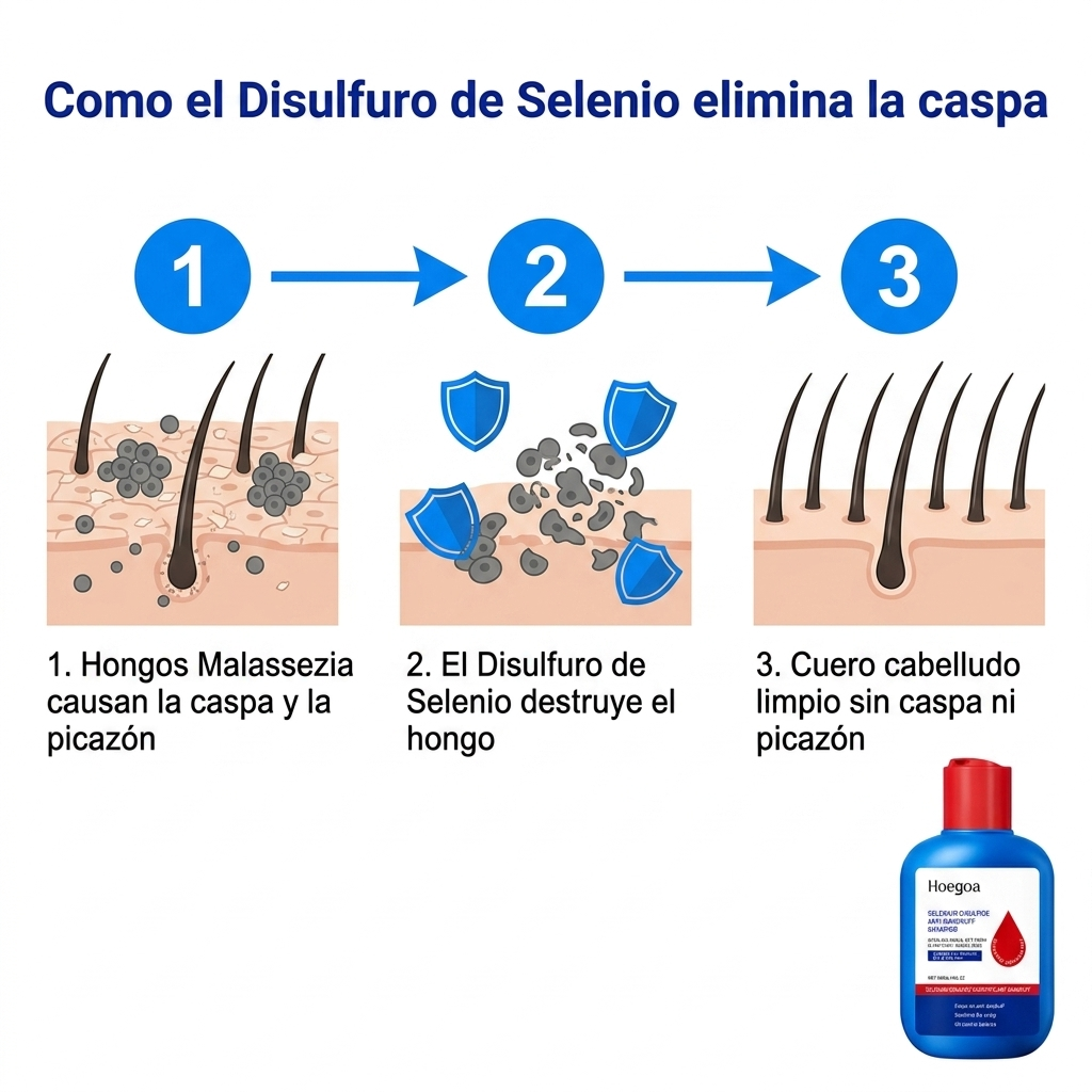 Hoegoa™ Shampoo Anticaspa de Disulfuro de Selenio