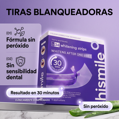 Hismile® Tiras Blanqueadoras Dentales