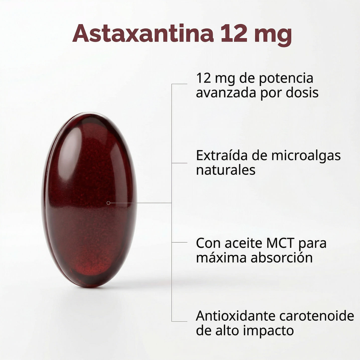 Astaxanthin® 12mg (120 Cápsulas)