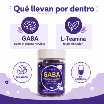 LuckStar GABA Gummies (60 Gomitas)