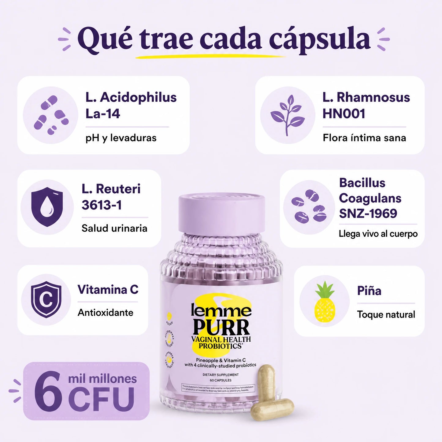 Lemme Purr (Probióticos para Salud Íntima Femenina)