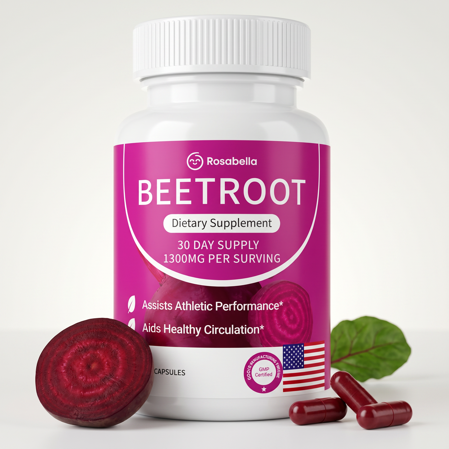 Rosabella™ Beetroot 1300mg (60 Cápsulas)