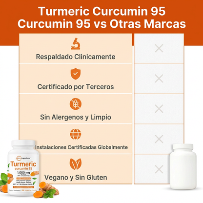 Turmeric Curcumin 95 (120 cápsulas)