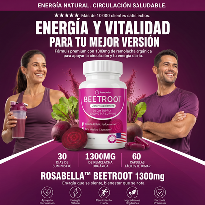 Rosabella™ Beetroot 1300mg (60 Cápsulas)