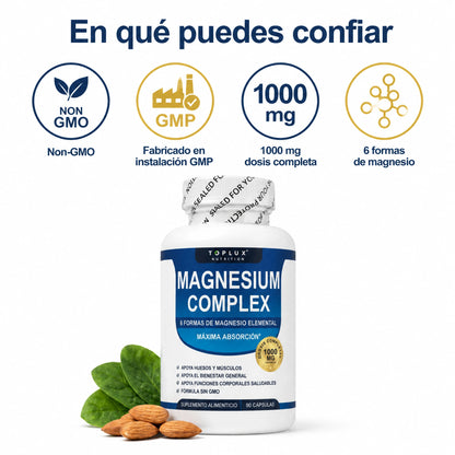 Magnesium Complex 6 en 1 (90 Cápsulas)