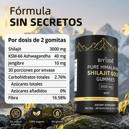Pure Himalayan Shilajit Gold Gummies 3000 mg